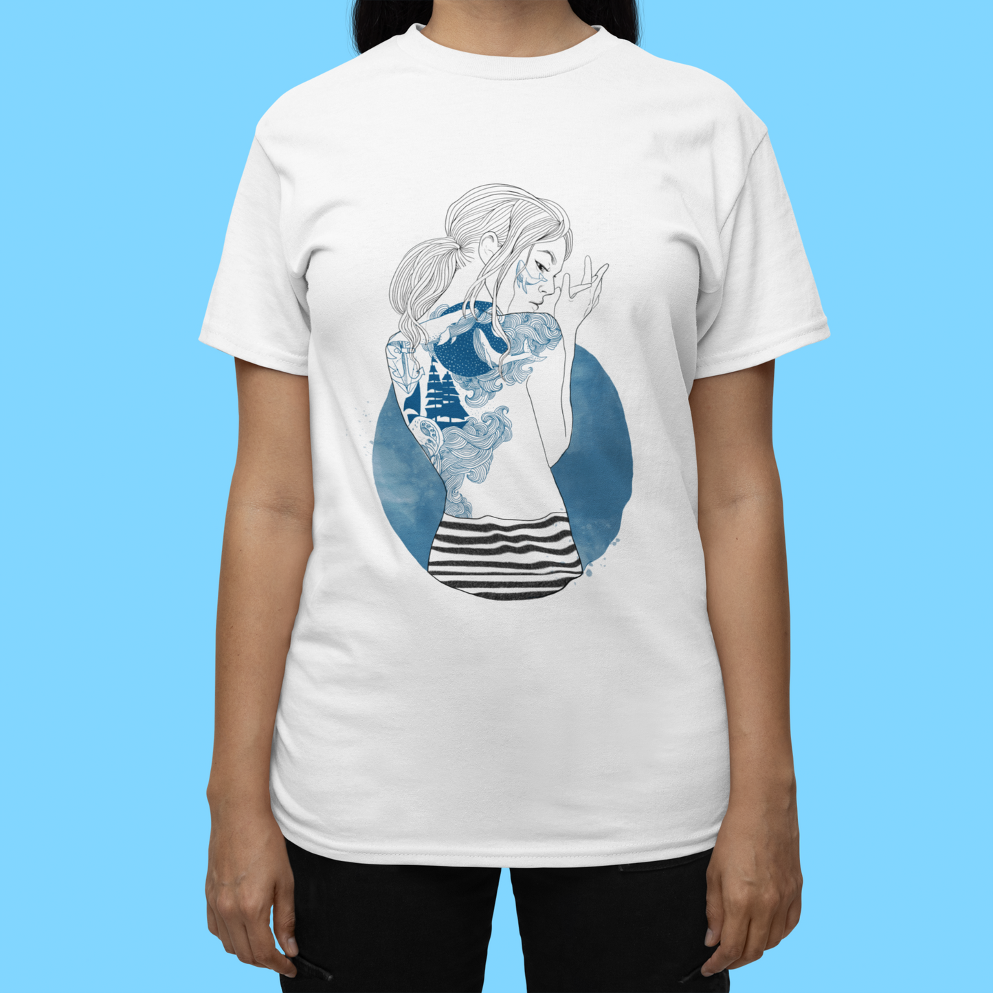 Shirt "Woman in a Circle" Girlie