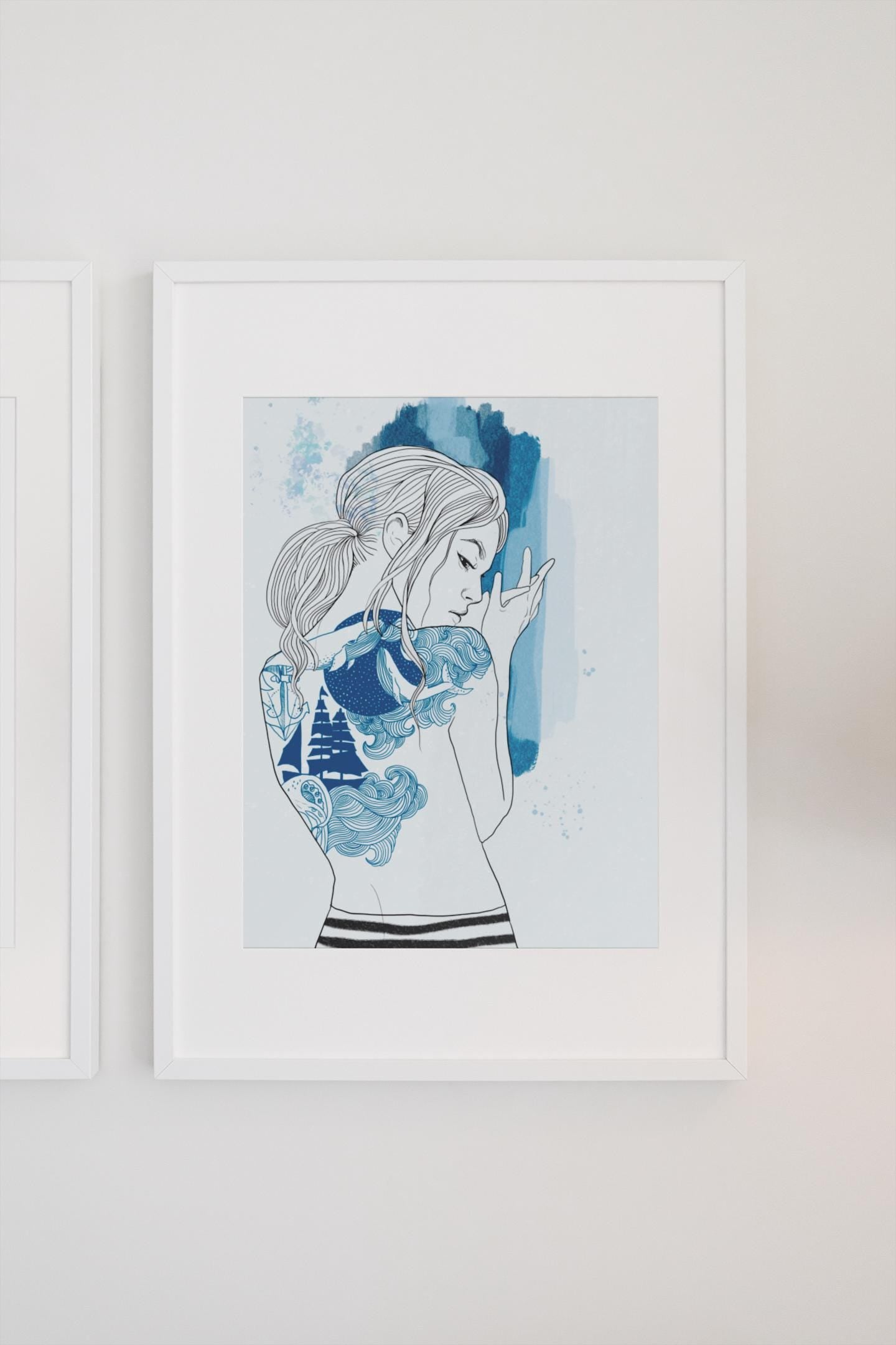 A3 Poster "Blue Ink"