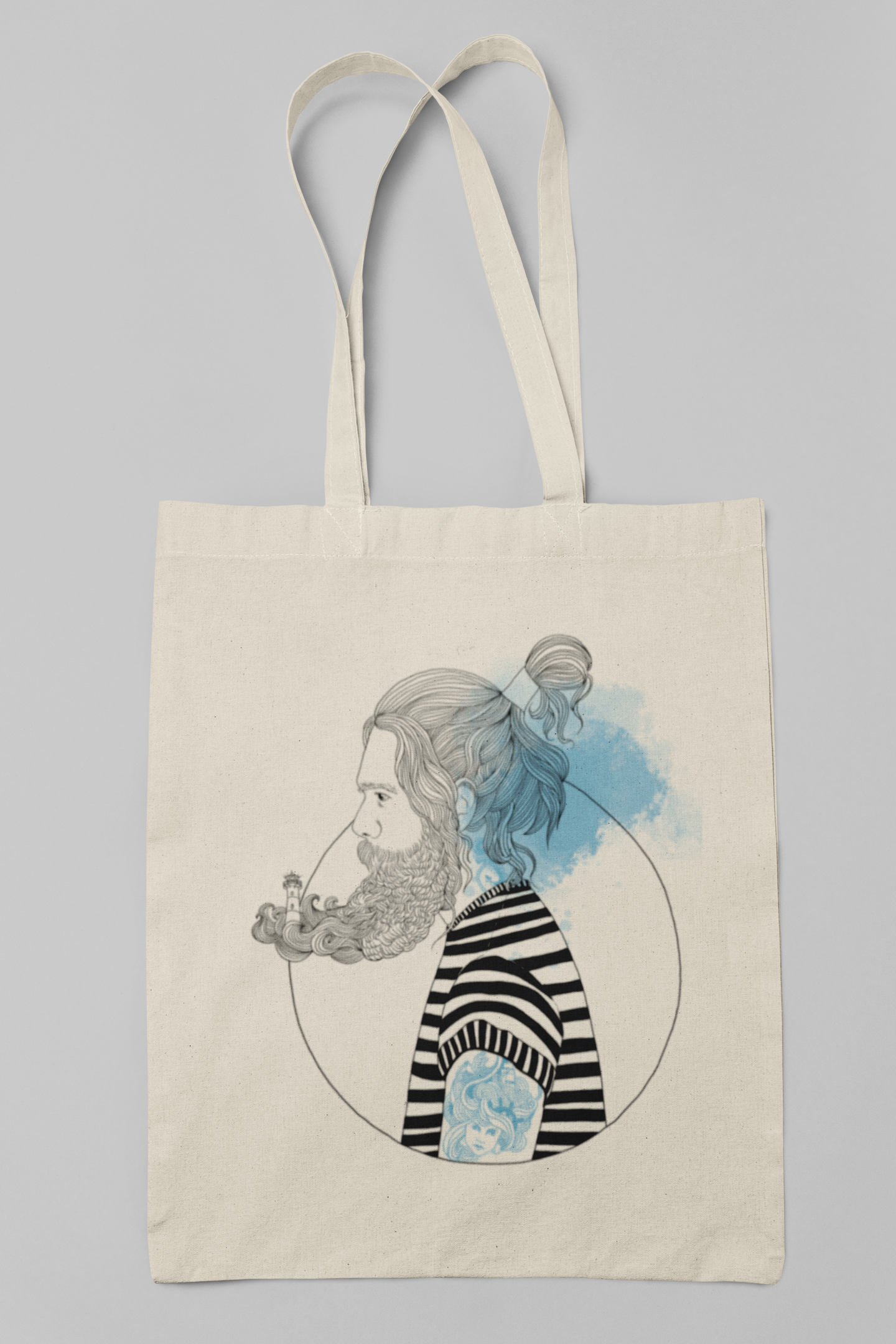 Baumwolltasche "Sailors Son" mit langem Henkel