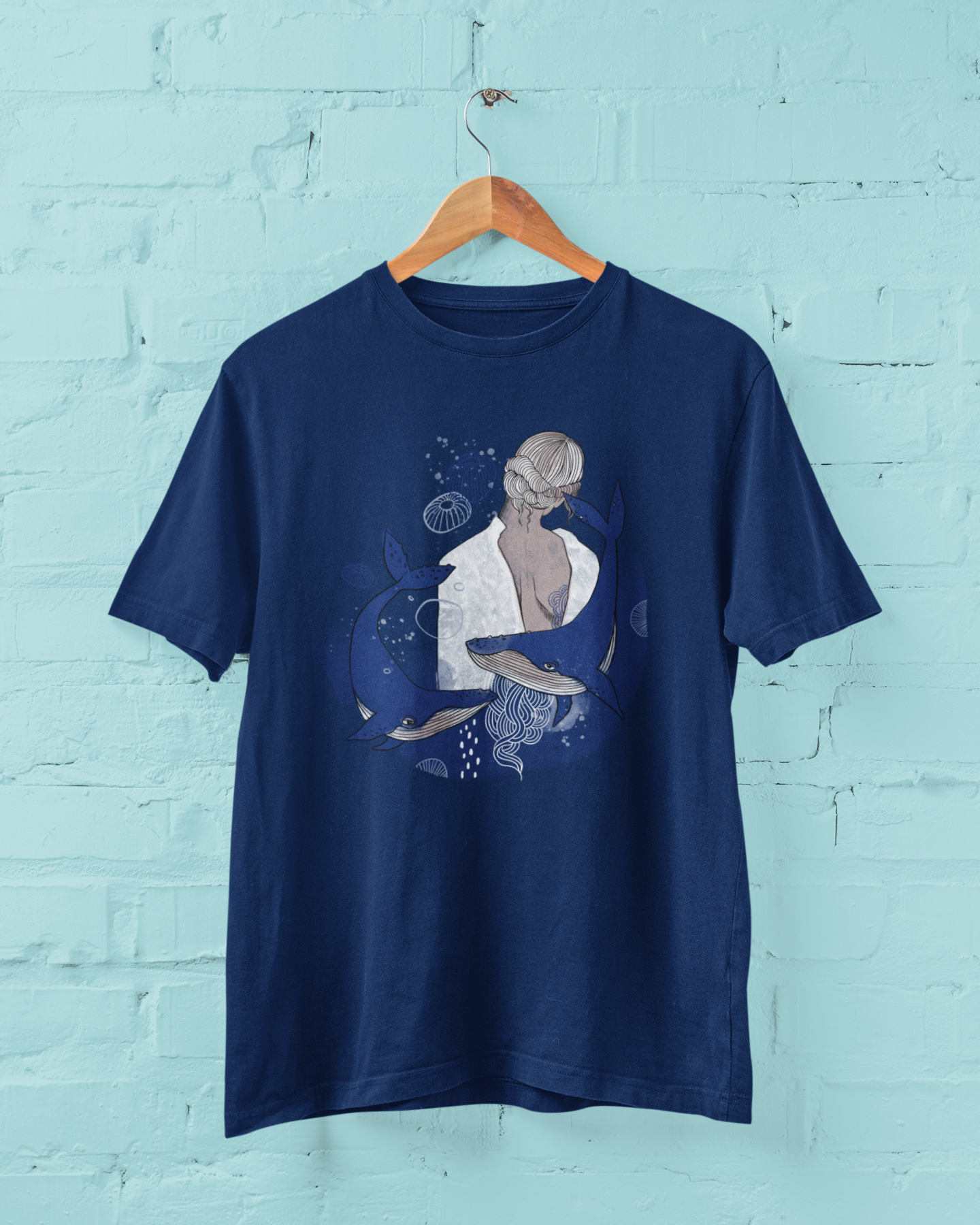 Shirt "Two Whales" Girl