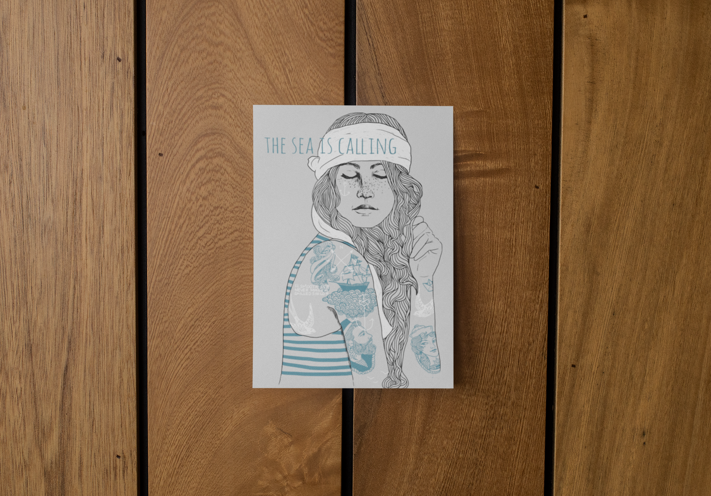 Postcard "Sea Is Calling"
