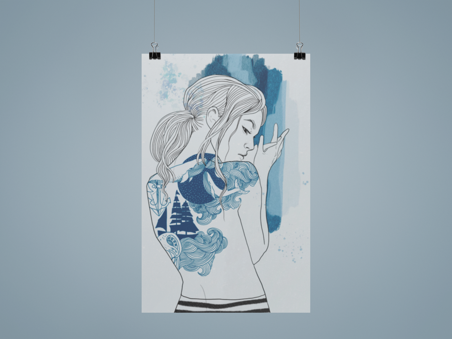 Poster "Blue Ink"