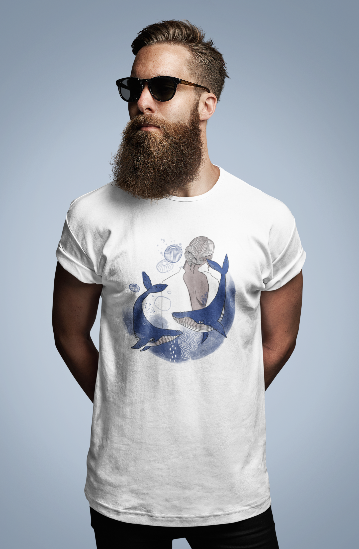 Shirt "Woman in a Circle" Unisex