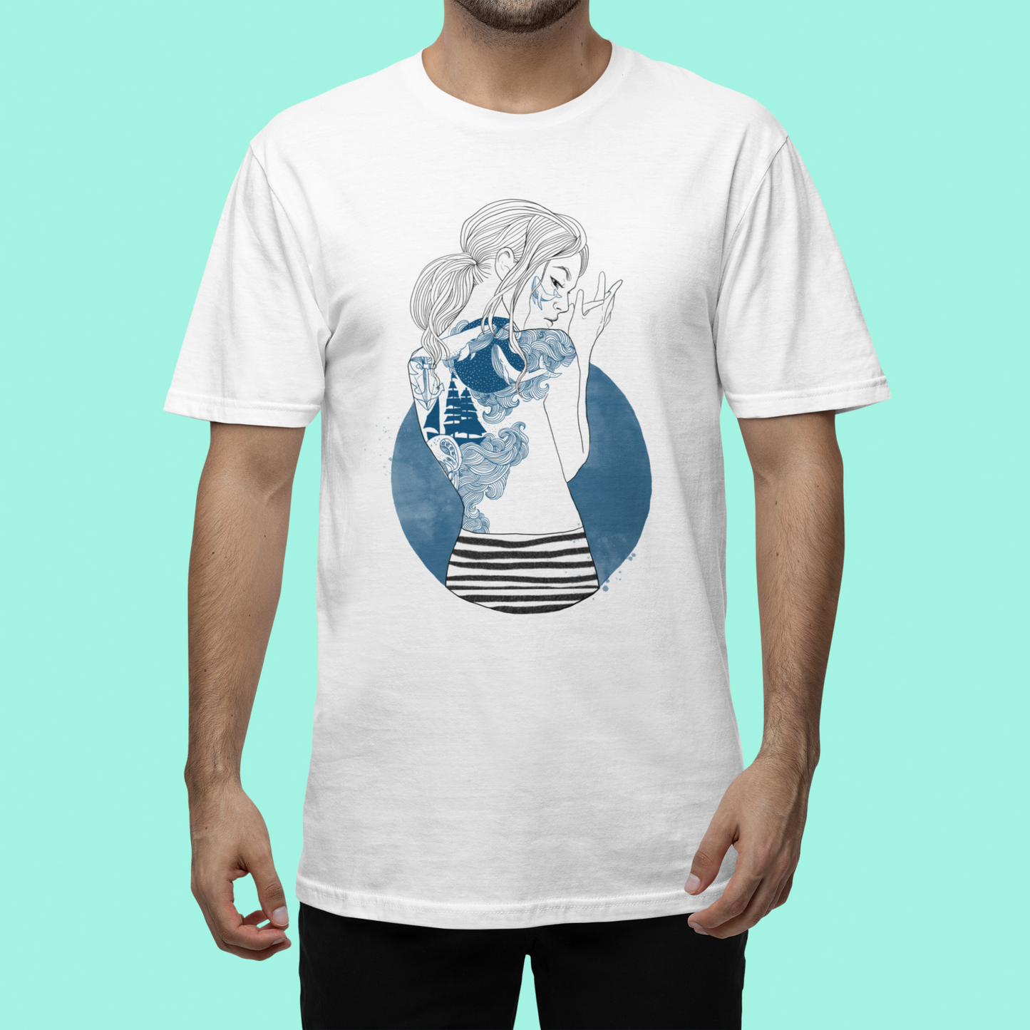 Shirt "Woman in a Circle" Unisex