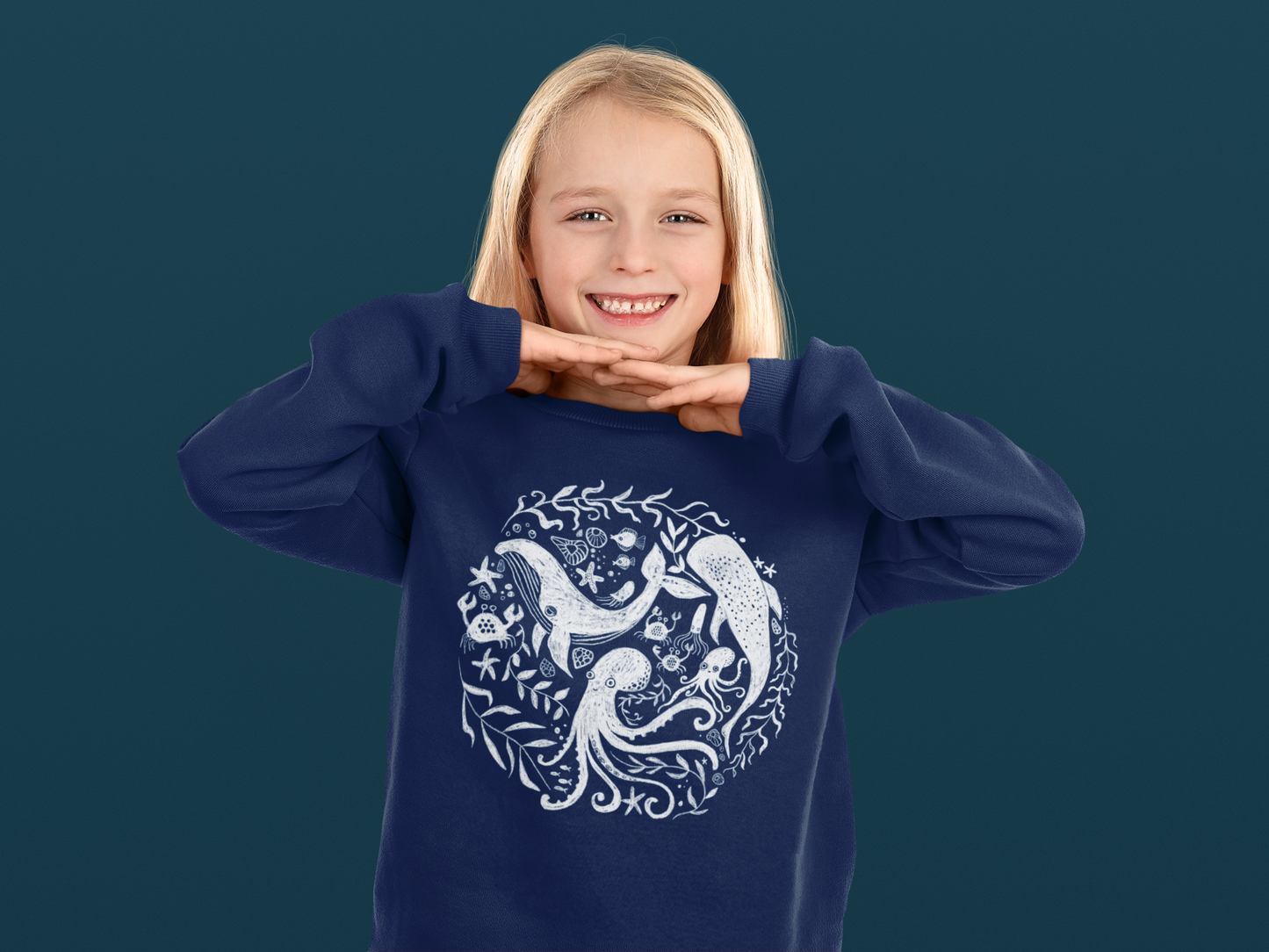 Kinder Sweater "Meerestiere"